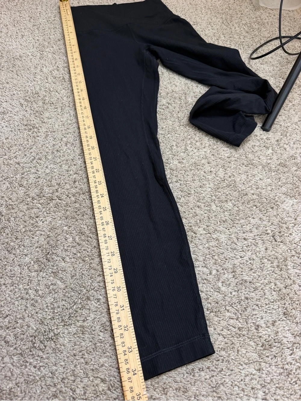 lululemon athletica Black High-Rise Ribbed Leggings